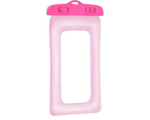Чехол GSMIN Air Max Waterproof водонепроницаемый для мобильных телефонов с воздуховыми краями (160х80мм) (Розовый)