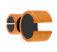 Универсальный держатель GSMIN Round Holder для телефона на велосипед (Оранжево-чёрный)