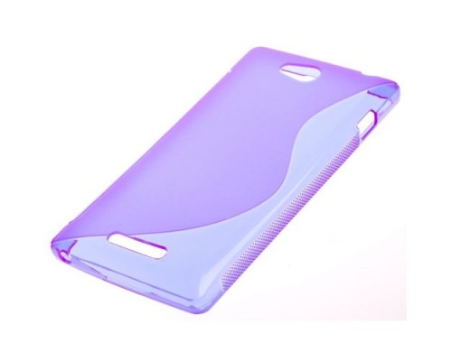 Чехол силиконовый для Sony Xperia C / S39h / CN3 S-Line TPU (Фиолетовый)